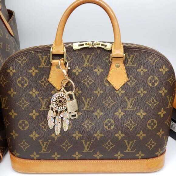 Authentic Louis Vuitton Lock & Key with unbranded Bagcharm, Keycharm, Keychain - Picture 8 of 8